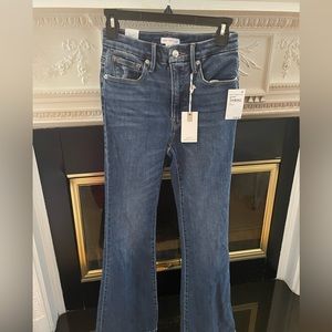 Good American good legs flare jeans wide leg size 4 NWT